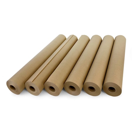 Idl Packaging Recycled Kraft Paper, 18"x180 Ft., 30 lb. Basis Weight, PK6 P-1830-6